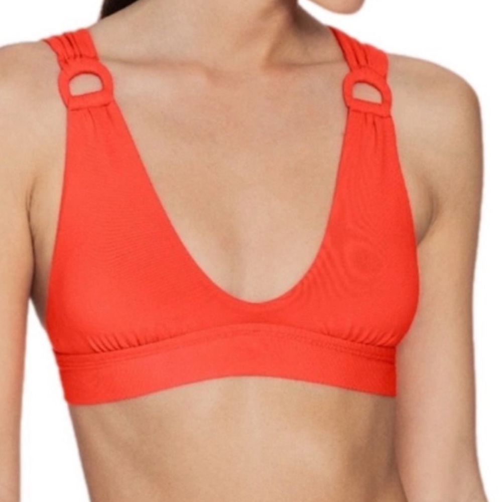 Robin Piccone Kate Scoop Neck Swim Top in Sunrise NWT